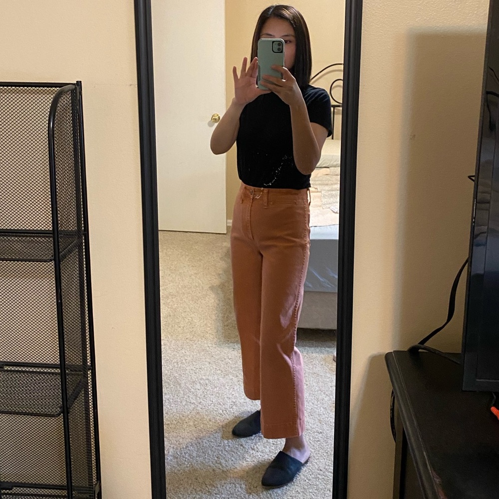 Madewell Slim Emmett Wide-Leg Crop Pants